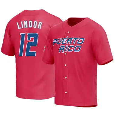 Youth Puerto Rico Baseball Francisco Lindor LEGENDS Royal 2023 World  Baseball Classic Name & Number T-Shirt
