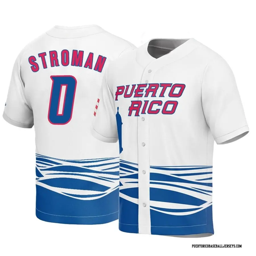 Puerto Rico Baseball Youth Marcus Stroman 2023 World Baseball Classic Jersey  - Replica White - Puerto Rico Store