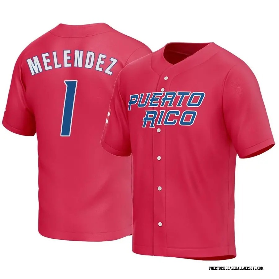 Puerto Rico MJ Melendez Red 2023 World Baseball Classic Jersey – US Soccer  Hall